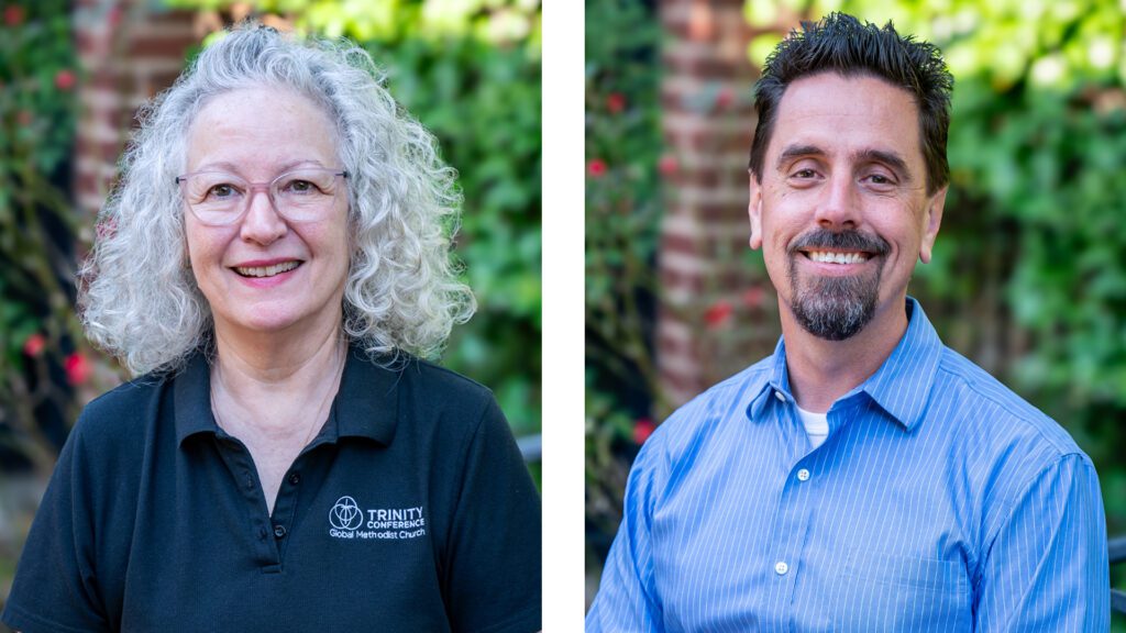 Rev. Vivian Kinnear (left), newly appointed Director of Missional Development, and Rev. Ben McGehee (right), incoming Operations Officer.