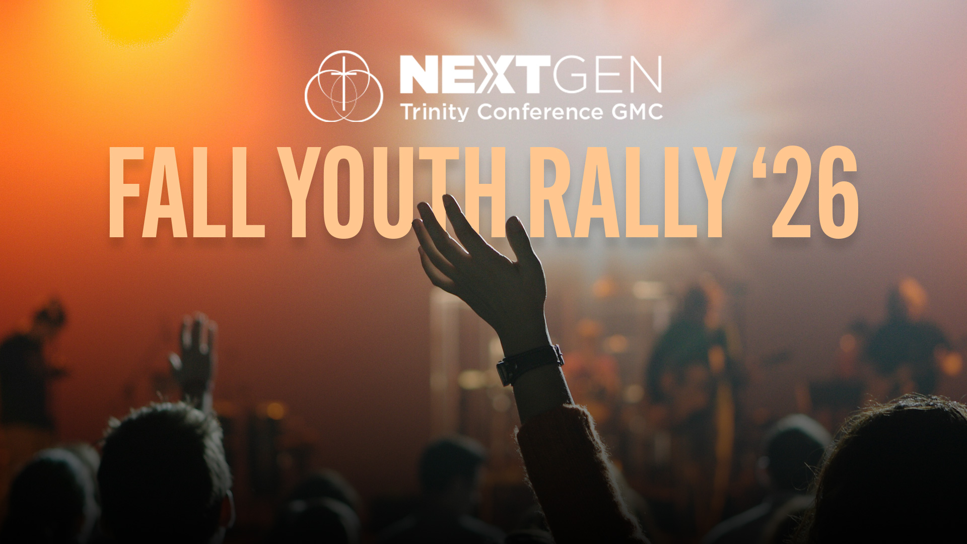 youth hand raised in worship.